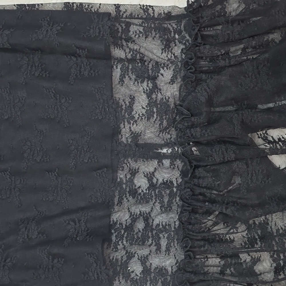 EUC Black Lace See Through Dress. Covered In Important Areas - Picture 3 of 5